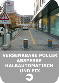 Poller,-Versenkbare-Halbautomatisch und Fix